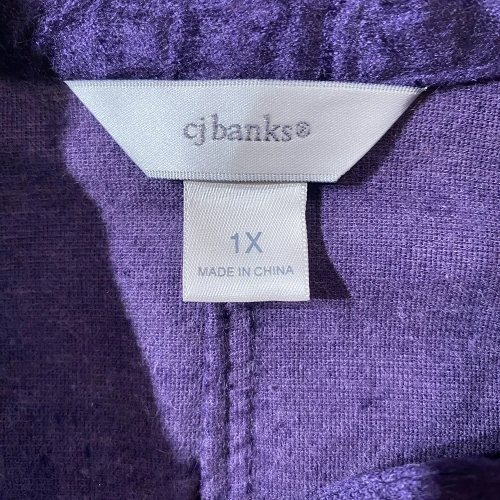 CJ Banks Rich Purple Blazer 1X (OG)